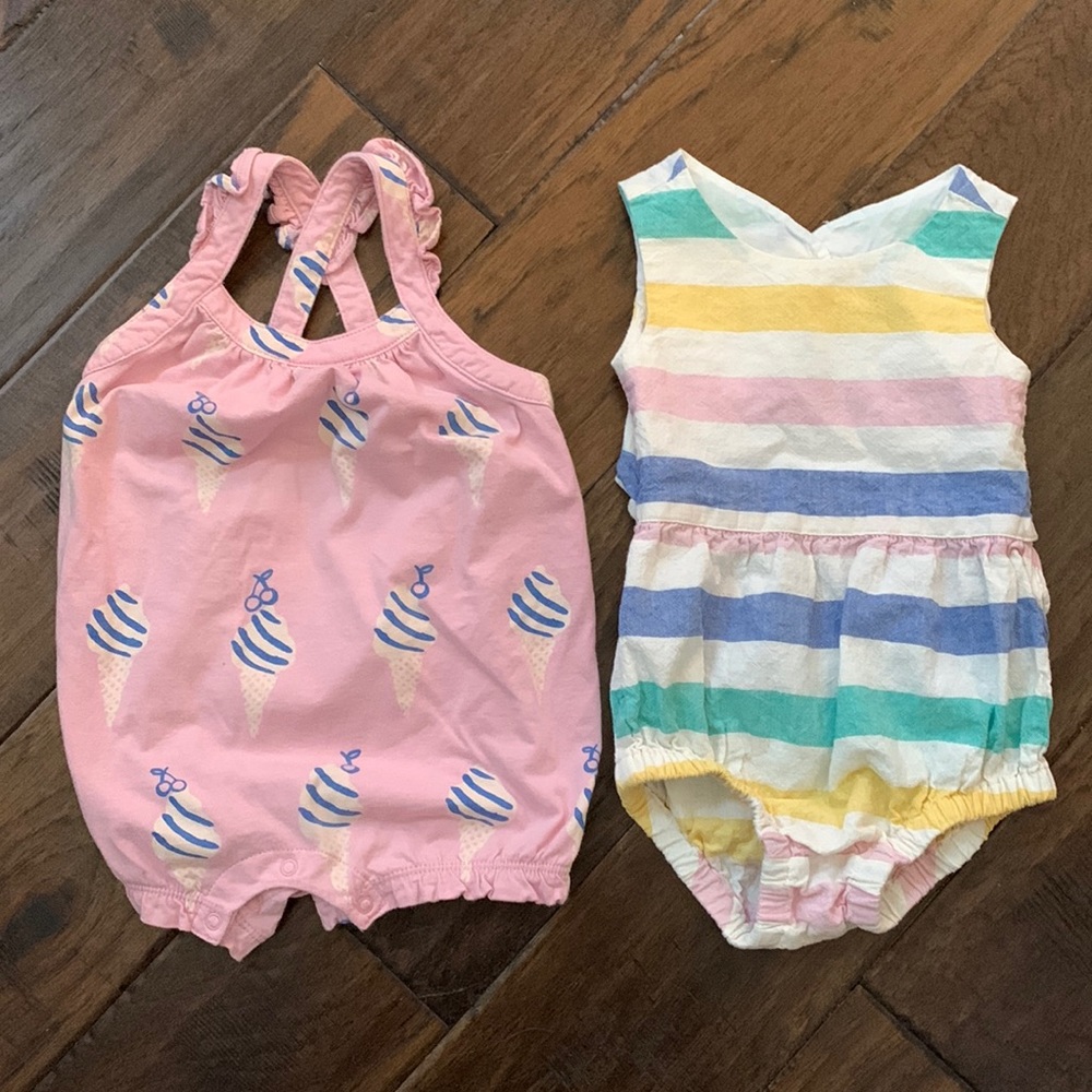 Tea Collection Sleeveless Rompers